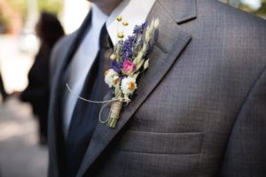 Groom With Flowers