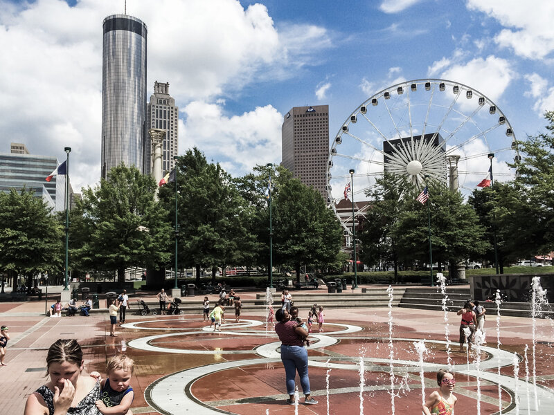 Centennial Olympic Park, Atlanta columbia wedding dj